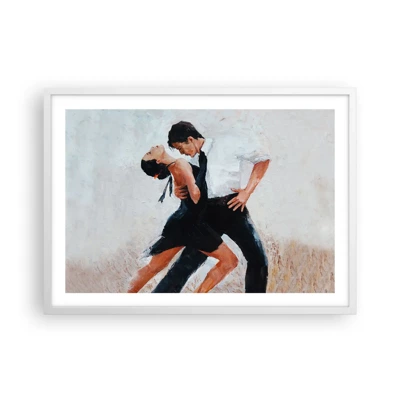 Poster in een witte lijst - Tango van mijn dromen - 70x50 cm
