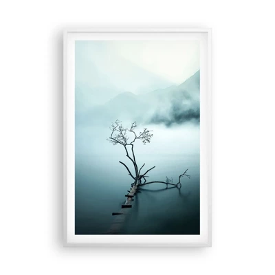 Poster in een witte lijst - Van water en mist - 61x91 cm