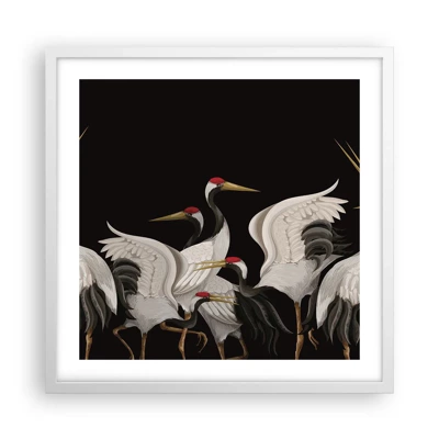 Poster in een witte lijst - Vogel spullen - 50x50 cm