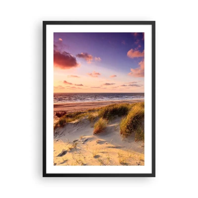 Poster in een zwarte lijst - De lucht ruikt al in de zomer - 50x70 cm