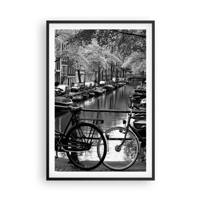 Poster in een zwarte lijst - Een heel Nederlands uitzicht - 61x91 cm