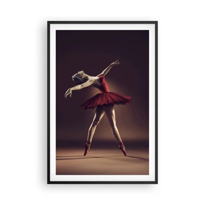 Poster in een zwarte lijst - Een prima ballerina - 61x91 cm