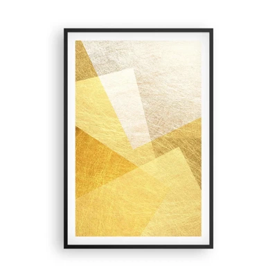 Poster in een zwarte lijst - Geometrie weer - 61x91 cm