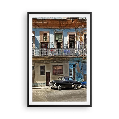 Poster in een zwarte lijst - Havana-vibes - 61x91 cm