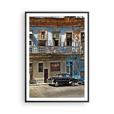 Poster in een zwarte lijst - Havana-vibes - 70x100 cm