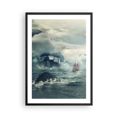 Poster in een zwarte lijst - In magische wateren - 50x70 cm