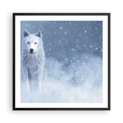 Poster in een zwarte lijst - In winterse sferen - 60x60 cm