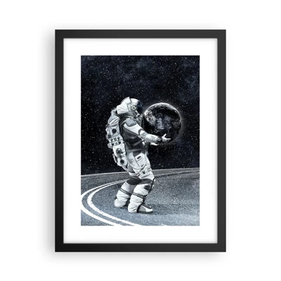 Poster in een zwarte lijst - Op de Melkweg - 30x40 cm
