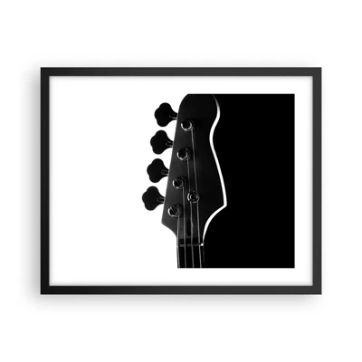 Poster in een zwarte lijst - Rock stilte - 50x40 cm