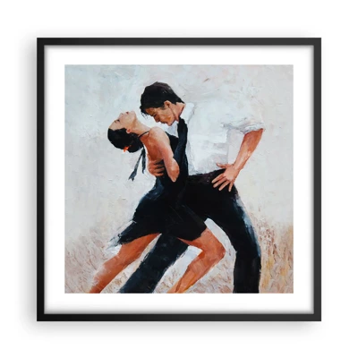 Poster in een zwarte lijst - Tango van mijn dromen - 50x50 cm