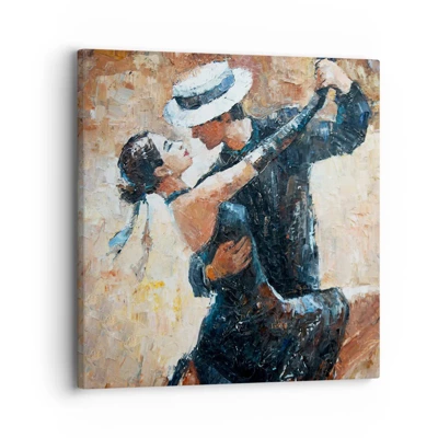 Schilderen op canvas - A la Rudolf Valentino - 30x30 cm