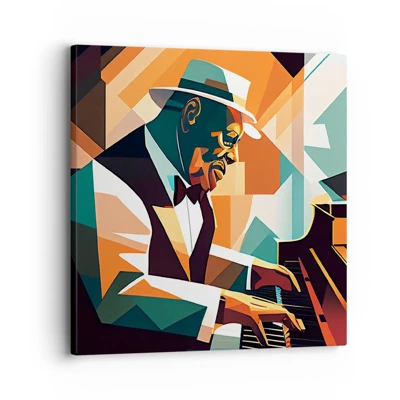 Schilderen op canvas - Al die jazz - 30x30 cm