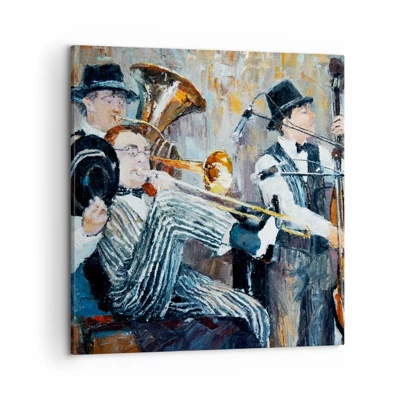 Schilderen op canvas - Al die jazz - 50x50 cm