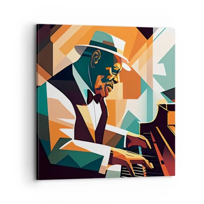 Schilderen op canvas - Al die jazz - 70x70 cm