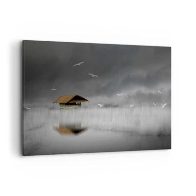 Schilderen op canvas - Beschutting tegen regen - 100x70 cm