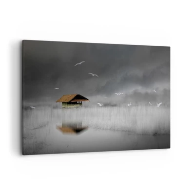 Schilderen op canvas - Beschutting tegen regen - 120x80 cm