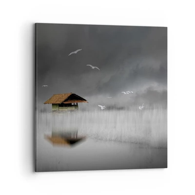 Schilderen op canvas - Beschutting tegen regen - 70x70 cm