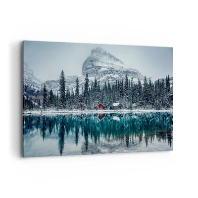 Schilderen op canvas - Canadese stilte - 120x80 cm