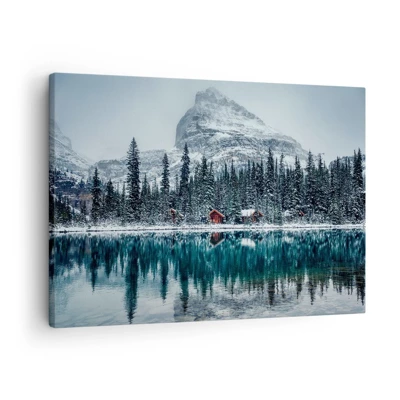 Schilderen op canvas - Canadese stilte - 70x50 cm