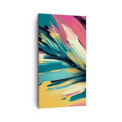 Schilderen op canvas - Compositie – een explosie van vreugde - 45x80 cm