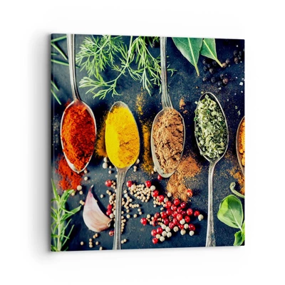 Schilderen op canvas - Culinaire magie - 70x70 cm