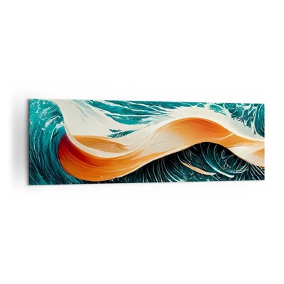 Schilderen op canvas - De droom van elke surfer - 160x50 cm