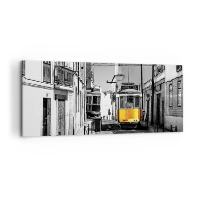Schilderen op canvas - De geest van Lissabon - 100x40 cm