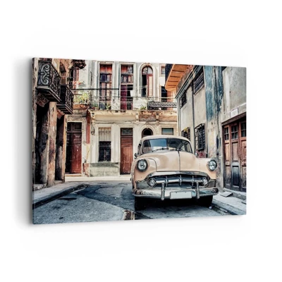 Schilderen op canvas - De siësta in Havana - 120x80 cm