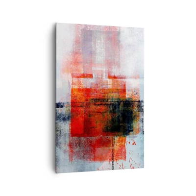 Schilderen op canvas - Een gloeiende compositie  - 80x120 cm