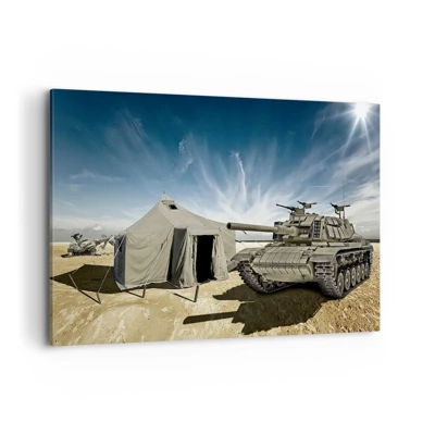 Schilderen op canvas - Een militaire droom - 120x80 cm