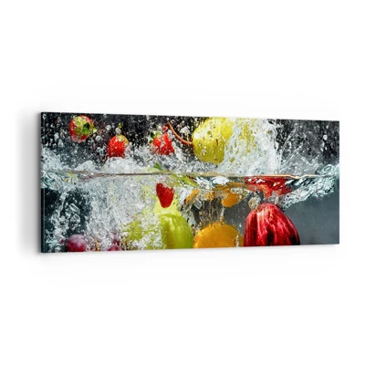 Schilderen op canvas - Fruit verfrissing - 100x40 cm