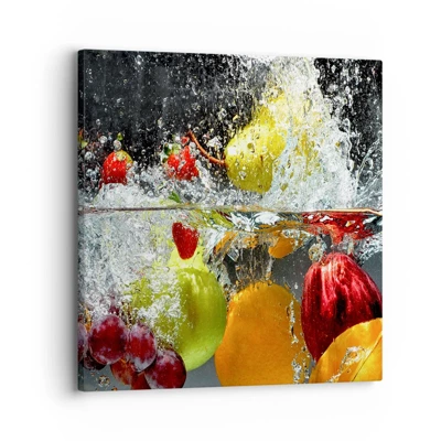 Schilderen op canvas - Fruit verfrissing - 30x30 cm