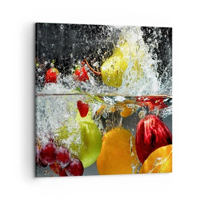 Schilderen op canvas - Fruit verfrissing - 60x60 cm