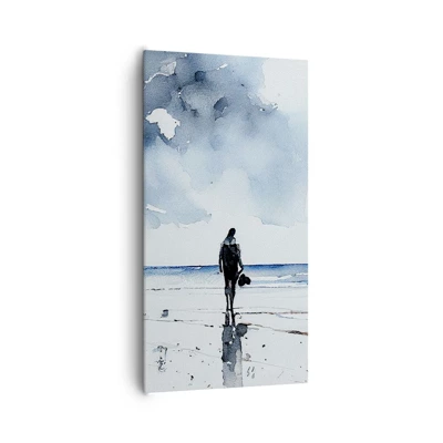 Schilderen op canvas - Gesprek met de zee - 65x120 cm