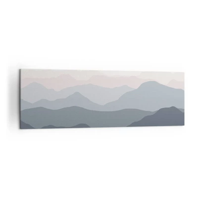 Schilderen op canvas - Golven van de bergen - 160x50 cm