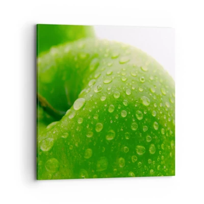 Schilderen op canvas - Groene koele frisheid - 70x70 cm