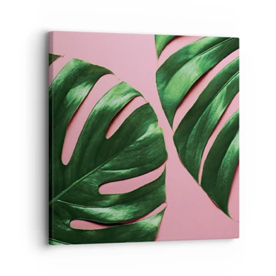 Schilderen op canvas - Groene rendez-vous - 30x30 cm