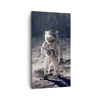 Schilderen op canvas - Groetjes van de maan - 45x80 cm