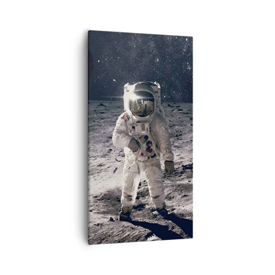 Schilderen op canvas - Groetjes van de maan - 55x100 cm