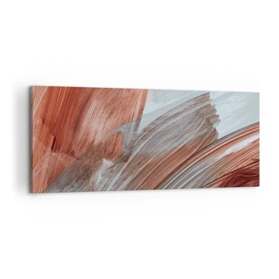 Schilderen op canvas - Herfst en winderige abstractie - 120x50 cm