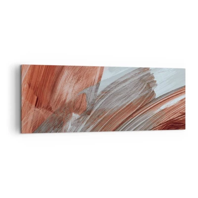 Schilderen op canvas - Herfst en winderige abstractie - 140x50 cm