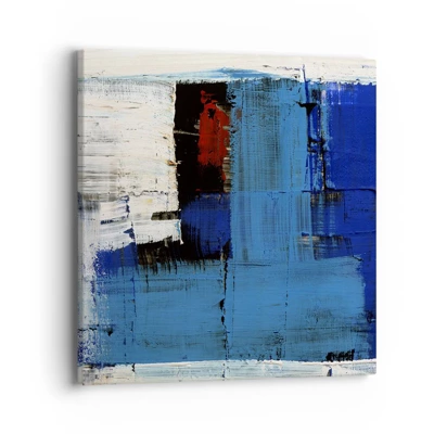 Schilderen op canvas - Het geheim van blauw - 40x40 cm
