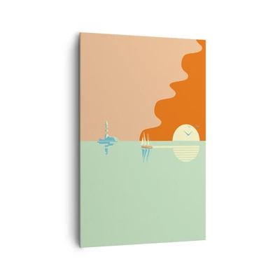 Schilderen op canvas - Het perfecte zeelandschap - 80x120 cm