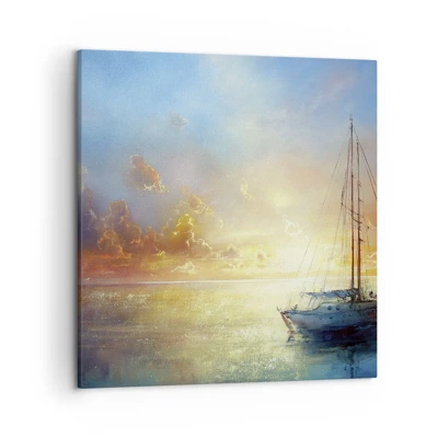 Schilderen op canvas - In een gouden baai - 50x50 cm