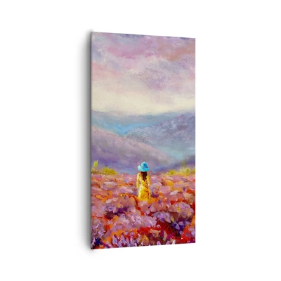 Schilderen op canvas - In een lavendelwereld - 65x120 cm