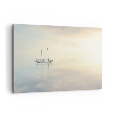 Schilderen op canvas - In een zee van stilte - 100x70 cm