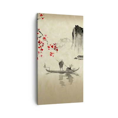 Schilderen op canvas - In het land van de bloeiende kersenbomen - 45x80 cm