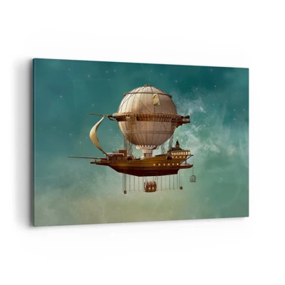 Schilderen op canvas - Jules Verne groet - 100x70 cm