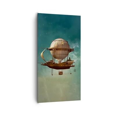Schilderen op canvas - Jules Verne groet - 65x120 cm