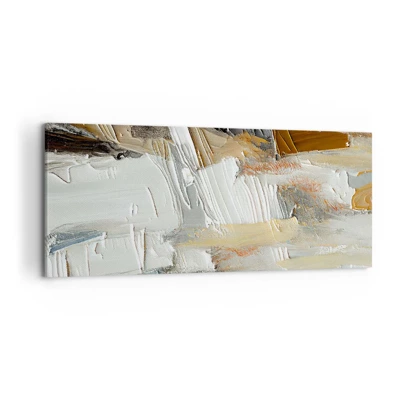 Schilderen op canvas - Kleurrijke lagen - 120x50 cm